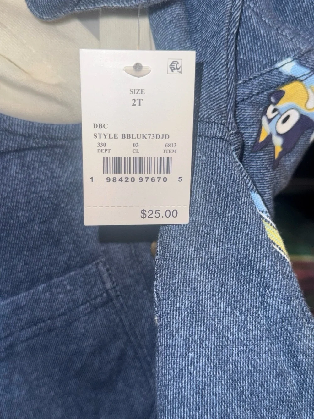 Bluey & Bingo Jacket NWT 2T
